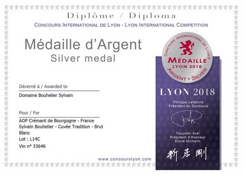 medaille cremant lyon 2018