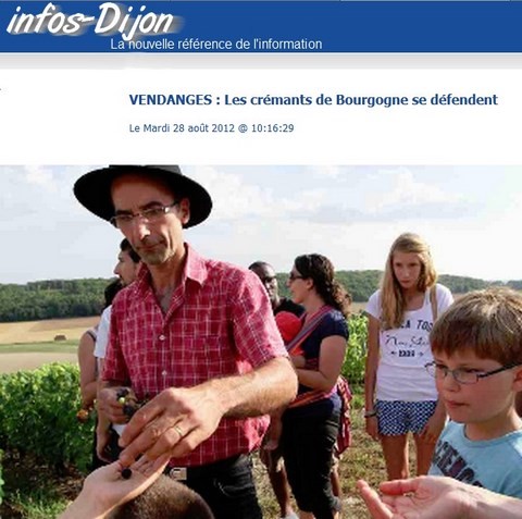 article vendanges infos Dijon